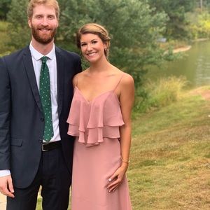 Sorely Vita floor length dress in dusty rose